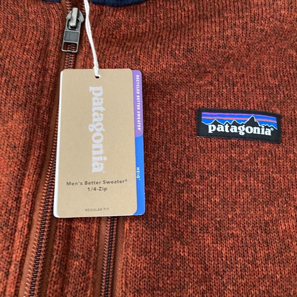 New With Tags Patagonia Men's Better Sweater 1/4-Zip Regular Fit Sweater… - Picture 3 of 7